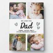 We houden van je vader moderne fotocollage fotoplaat (voorkant)