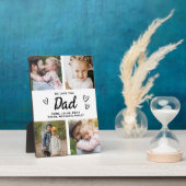 We houden van je vader moderne fotocollage fotoplaat (Zijkant)