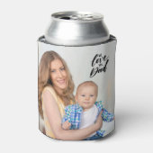 We houden van je vader moderne vaders dagfoto blikjeskoeler (Blikje Voorkant)