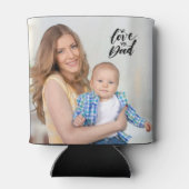 We houden van je vader moderne vaders dagfoto blikjeskoeler (Achterkant)