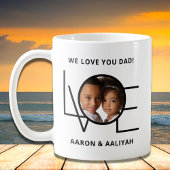 We houden van je vader op de dag van de vaders koffiemok