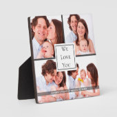 We houden van je vader, speciaal gepersonaliseerd fotoplaat (Voorkant)