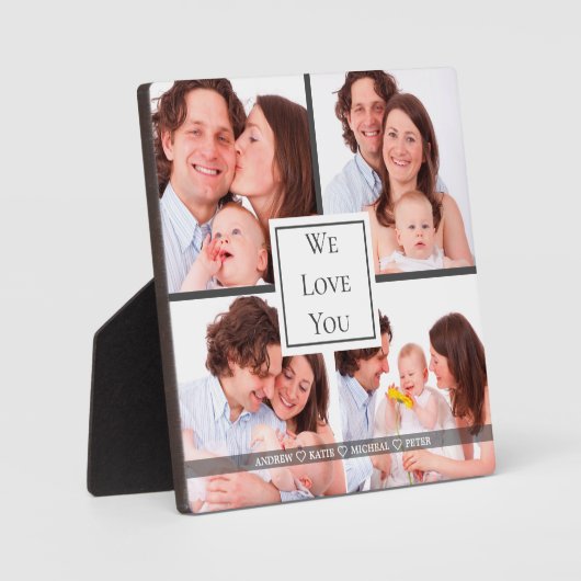 We houden van je vader, speciaal gepersonaliseerd  fotoplaat (Voorkant)