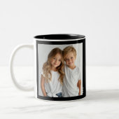 We houden van je vader, twee foto's aangepaste tek tweekleurige koffiemok (Links)