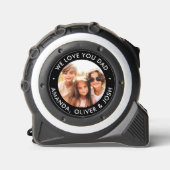 We houden van je vader vaderdag zwart wit foto rolmaat (Voorkant)