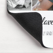 We houden van je vader witte foto collage vader fa muismat (Hoek)