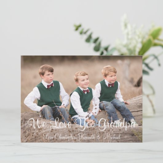 We houden van je Vaderdag Kaart (Staand voorkant)