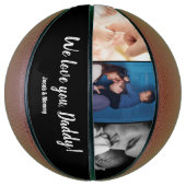 We houden van je vaders Aangepaste Foto Namen Basketbal (Verticaal)