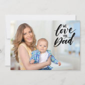 We houden van je vaders Dag, persoonlijke foto Bedankkaart (Voorkant)