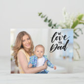 We houden van je vaders Dag, persoonlijke foto Bedankkaart (Staand voorkant)