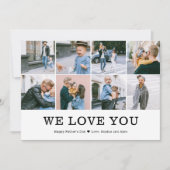 We houden van je vaders dagfoto feestdagenkaart (Voorkant)