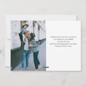 We houden van je vaders dagfoto feestdagenkaart (Achterkant)