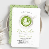 We houden van je zo Matcha Baby shower Kaart