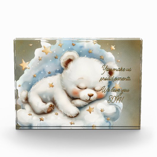 We houden van je, ZOON! Fotoblok (Voorkant)