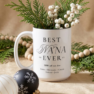 We houden van jou, beste oma ooit Gepersonaliseerd Tweekleurige Koffiemok