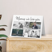 We houden van jou Modern Script 6 Foto Collage Kaart