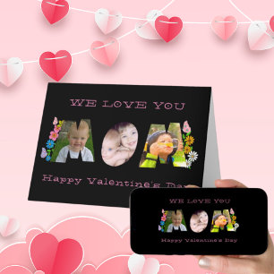 We houden van jou Moeder foto Valentijnskaart Feestdagen Kaart