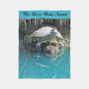 We houden van jou Nana Calme Schildpad met reflect Fleece Deken