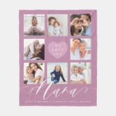 We houden van jou Nana | Foto's voor kleinkinderen Fleece Deken (Voorkant)