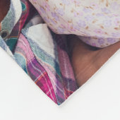 We houden van jou oma elegant script 4 foto aanden fleece deken (Hoek)