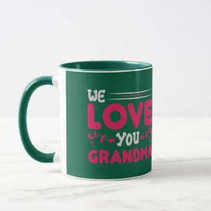 We houden van jou oma Schattig typografisch duo Re Mok