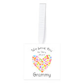 We houden van jullie Grammy 2 Foto Cube Ornament (Voorkant)