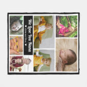 We houden van jullie Nana 7 Foto-collage kleinkind Fleece Deken (Voorkant (Horizontaal))