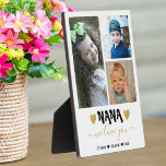 We houden van jullie Nana Grandkids 3 Foto Collage Fotoplaat<br><div class="desc">3 fotocollage plaque met 'we houden van je Nana'-typografie en gepersonaliseerd met kleinkinderen namen. Een unieke achterdocht voor grootmoeder voor moederdag,  grootouderdag,  feestdagen en verjaardag.</div>