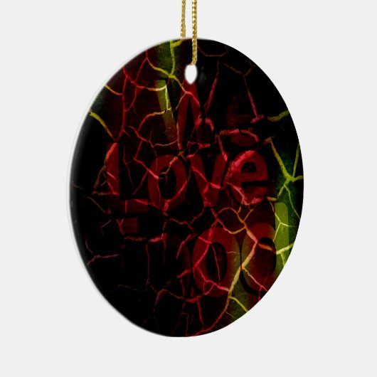 We houden van keramisch ornament (Rechts)