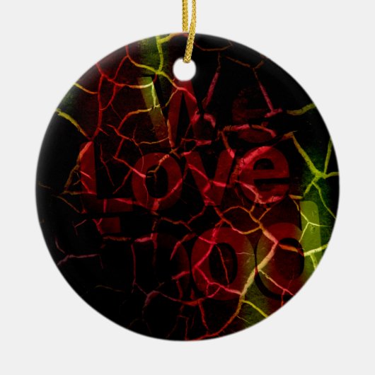 We houden van keramisch ornament (Voorkant)