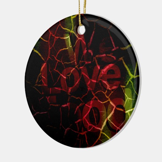 We houden van keramisch ornament (Links)