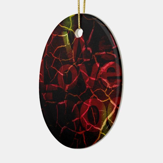 We houden van keramisch ornament (Links)