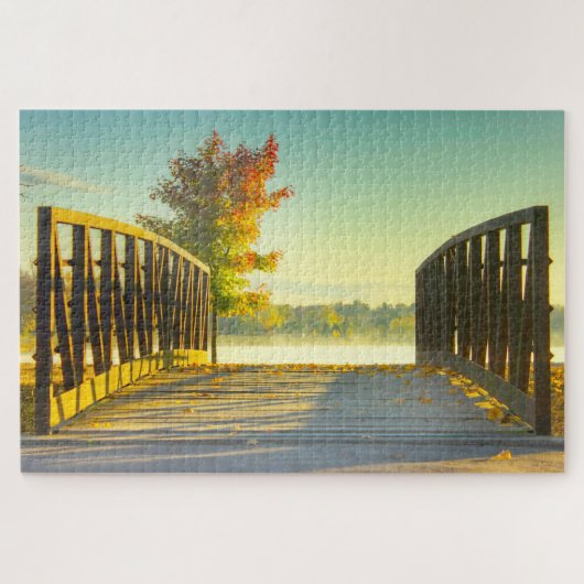 We houden van Koper Creek in Iowa. Legpuzzel (Horizontaal)