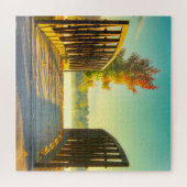 We houden van Koper Creek in Iowa. Legpuzzel (Horizontaal)