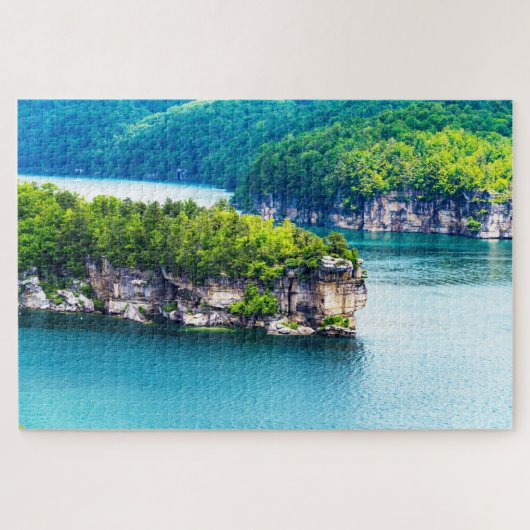 We houden van Lake Summersville Virginia Legpuzzel (Horizontaal)