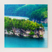 We houden van Lake Summersville Virginia Legpuzzel (Verticaal)