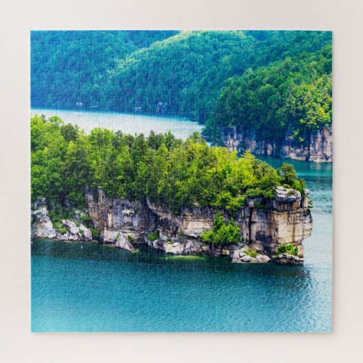 We houden van Lake Summersville Virginia Legpuzzel (Verticaal)
