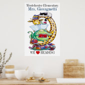 We houden van lezen! Poster (Keuken)