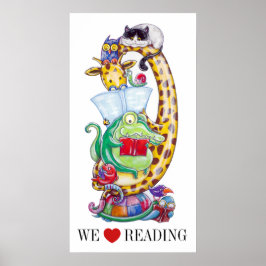 We houden van lezen! poster