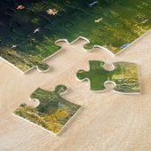 We houden van Log Cabins West Virginia. Jigzaag Pu Legpuzzel (Zijkant)