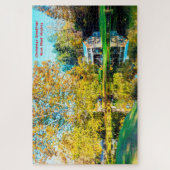 We houden van Log Cabins West Virginia. Jigzaag Pu Legpuzzel (Verticaal)