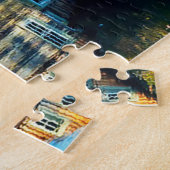 We houden van Log Cabins West Virginia. Jigzaag Pu Legpuzzel (Zijkant)