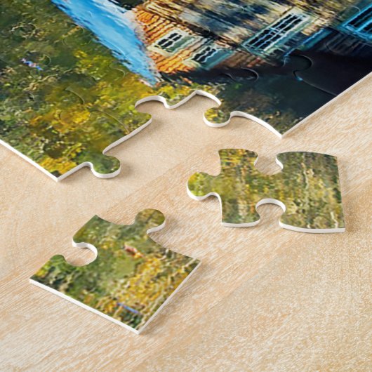 We houden van Log Cabins West Virginia. Legpuzzel (Zijkant)