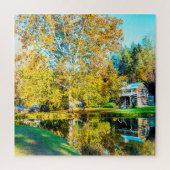 We houden van Log Cabins West Virginia. Legpuzzel (Verticaal)