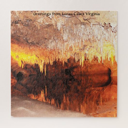 We houden van Luray Caves Virginia. Legpuzzel (Verticaal)