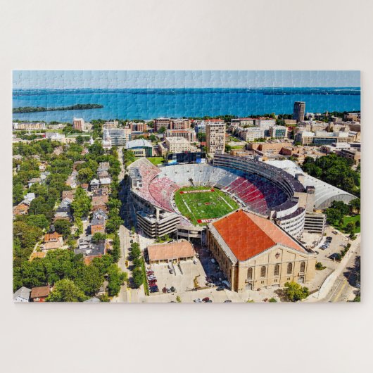 We houden van Madison Wisconsin. Legpuzzel (Horizontaal)
