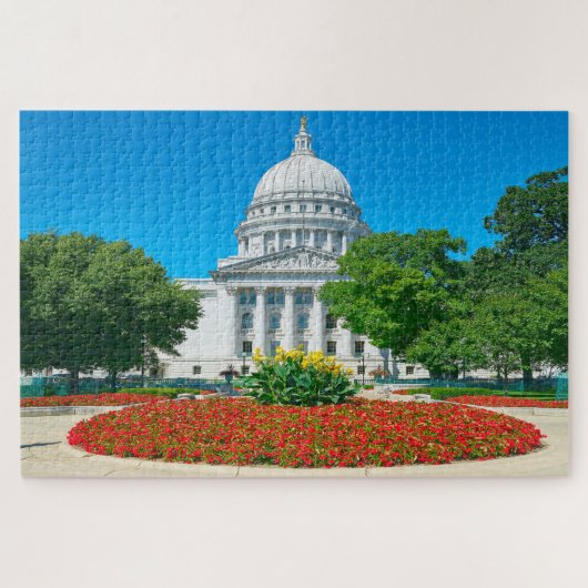 We houden van Madison Wisconsin. Legpuzzel (Horizontaal)