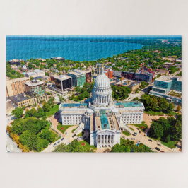 We houden van Madison Wisconsin. Legpuzzel