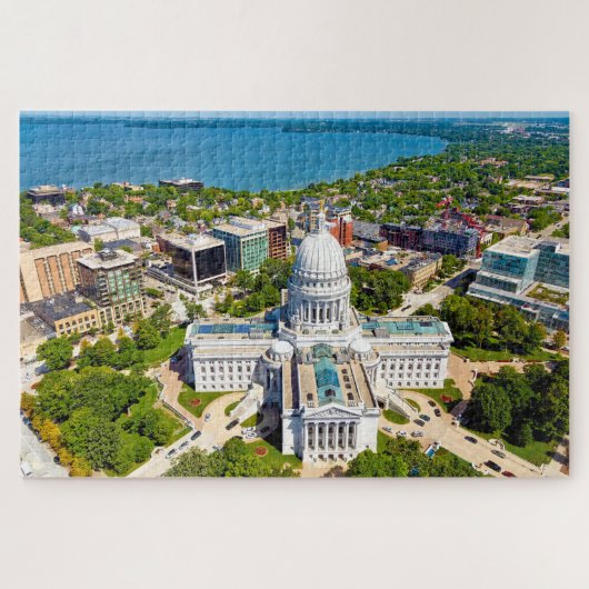 We houden van Madison Wisconsin. Legpuzzel (Horizontaal)