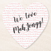 We houden van Mah Jongg Onderzetter (Voorkant)